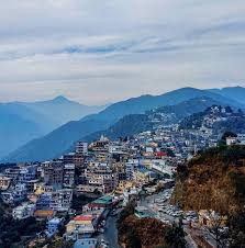 small houses on the slopes near Chamba Uttarakhand